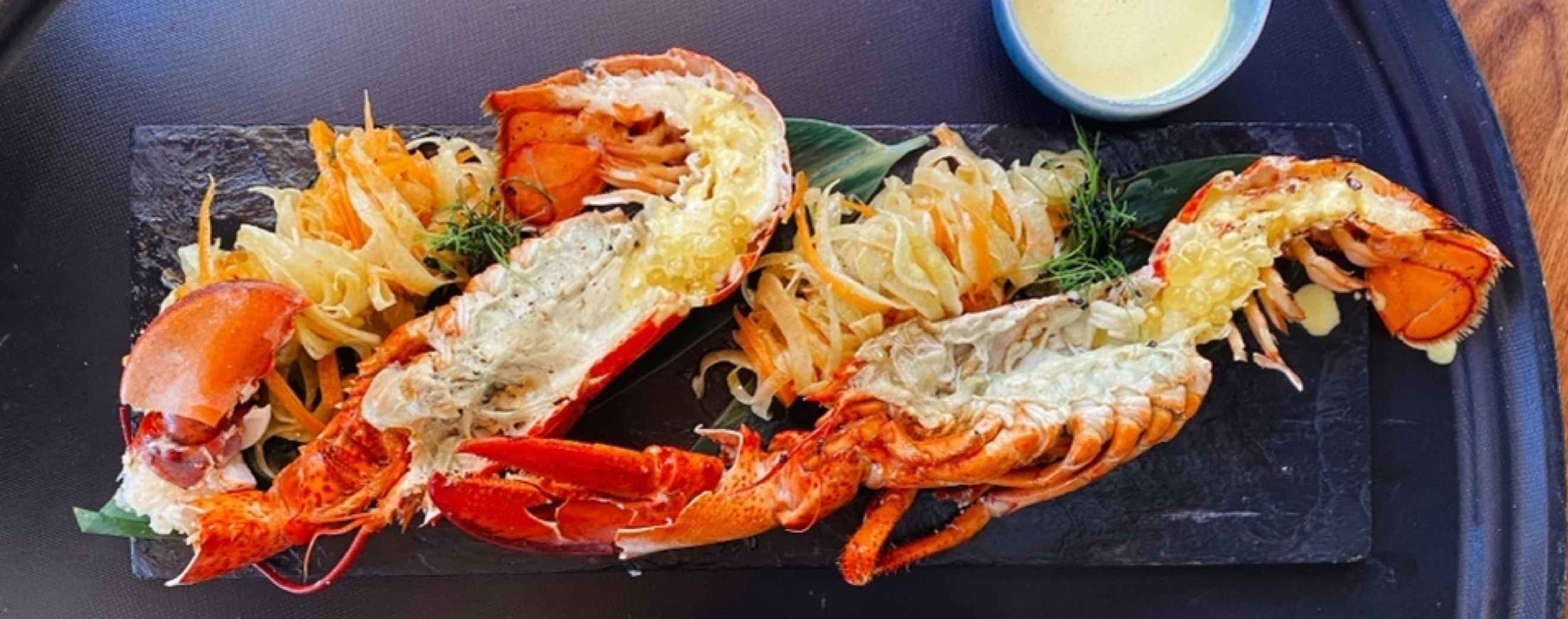 Image of a plate with prawns